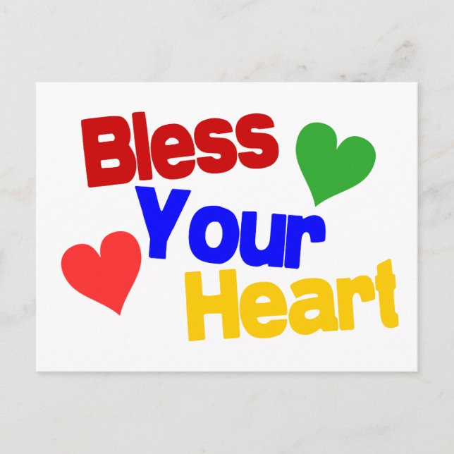 Bless Your Heart Postcard (Front)