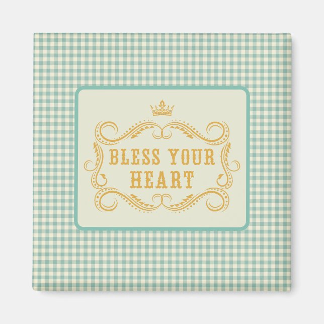 Bless Your Heart Southern Quote  Magnet (Front)