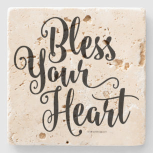 Bless Your Heart Stone Coaster