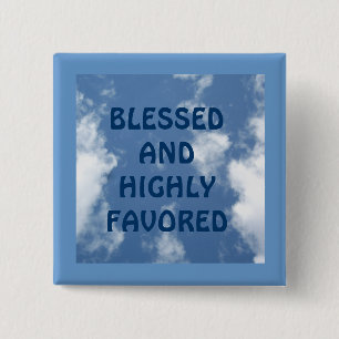 Blessed_ 15 Cm Square Badge