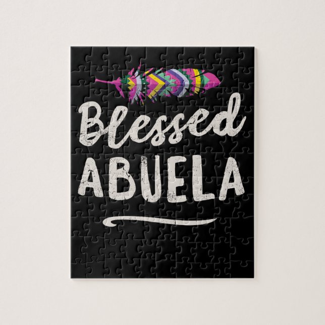 Blessed Abuela Puerto Rico Grandma Mothers Day Jigsaw Puzzle (Vertical)