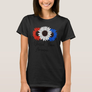 Blessed American Nana 4th Of July Grandma Women Pa T-Shirt