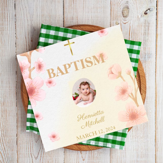 "Blessed and Baptised: A Day to Remember"  Napkin (Creator Uploaded)