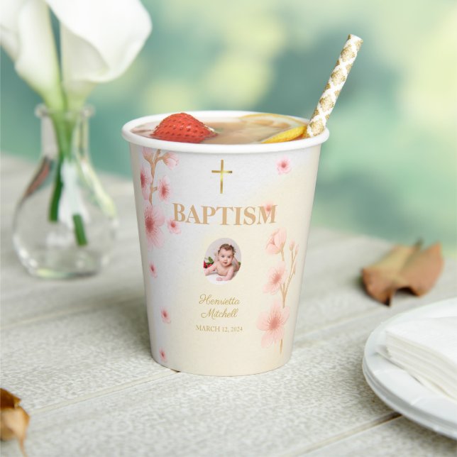 "Blessed and Baptised: A Day to Remember"  Paper Cups (Insitu)