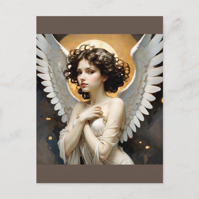blessed angel who protects you postcard (Front)