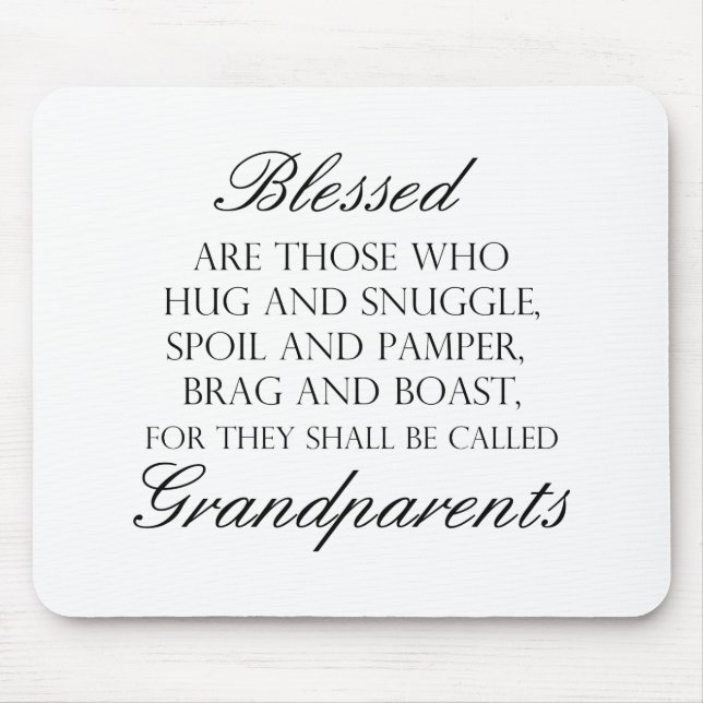 Blessed Are... Grandparents Mouse Pad (Front)