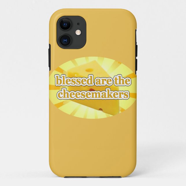 BLESSED ARE THE CHEESEMAKERS CHEESE LOVERS Case-Mate iPhone CASE (Back)