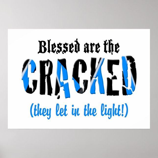 Blessed are the CRACKED Poster (Front)