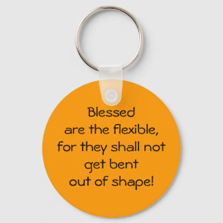 Blessed Are The Flexible Key Ring