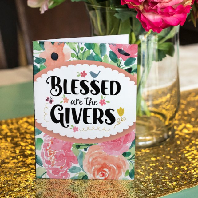 Blessed are the Givers Thank You Card (Creator Uploaded)