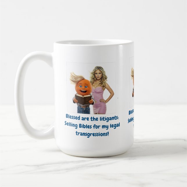 Blessed are the litigants coffee mug (Left)