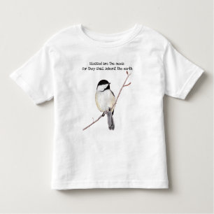 Blessed Are the Meek Chickadee Toddler T-shirt