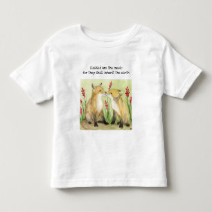 Blessed Are the Meek Foxes Toddler T-shirt