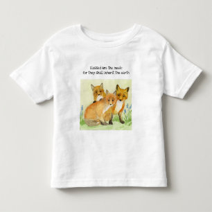 Blessed Are the Meek Foxes Toddler T-shirt