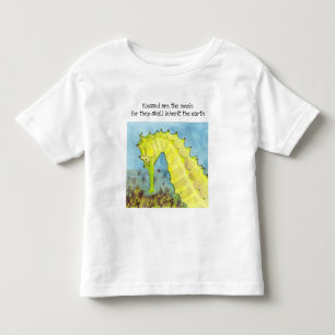 Blessed Are the Meek Seahorse Toddler T-Shirt