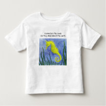 Blessed Are the Meek Seahorse Toddler T-shirt