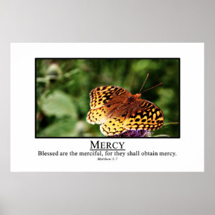 Blessed are the merciful poster