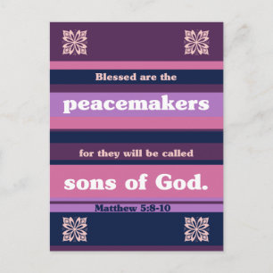 Blessed are the Peacemakers Postcard