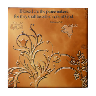 Blessed are the Peacemakers Tile
