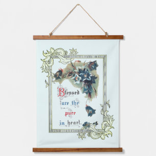 Blessed Are The Pure In Heart  Hanging Tapestry