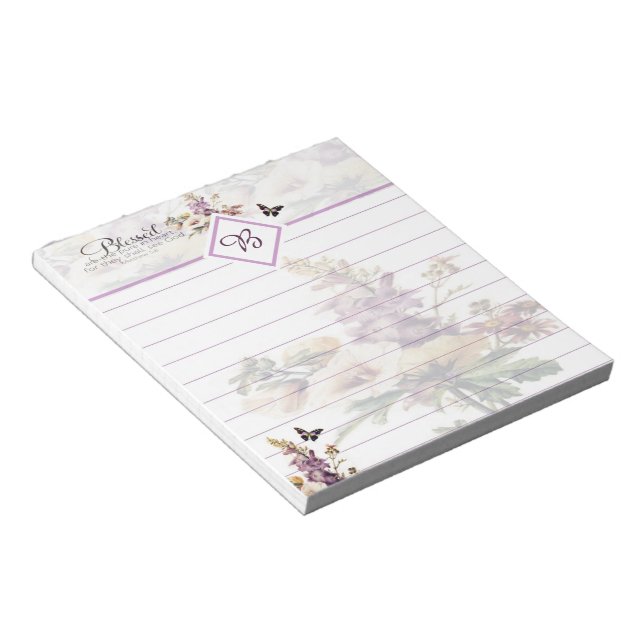 Blessed are the pure in heart notepad (Angled)