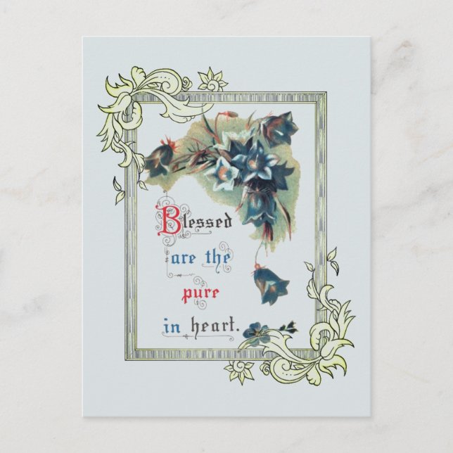 Blessed Are The Pure In Heart Postcard (Front)