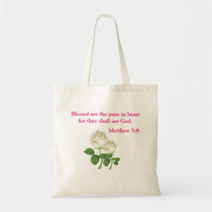 Blessed Are The Pure In Heart Tote Bag