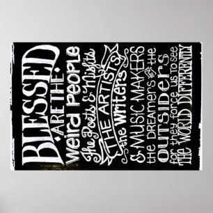 Blessed are the Weird People Poster