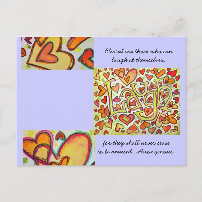 Blessed are those who can laugh Postcard (Front)