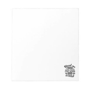 Blessed Are Those Who Hear the Word of God Quotes Notepad