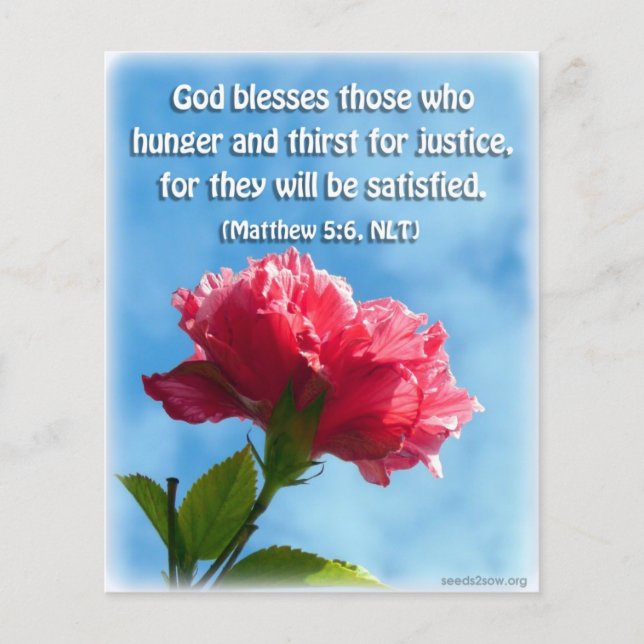 Blessed Are those Who Hunger and Thirst Flyer (Front)