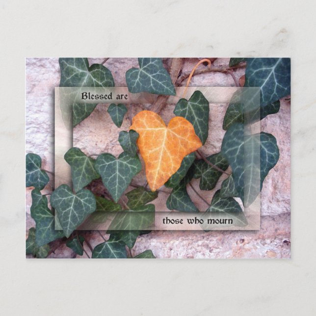 Blessed are Those who Mourn Postcard (Front)