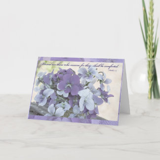 Blessed are those who mourn sympathy card