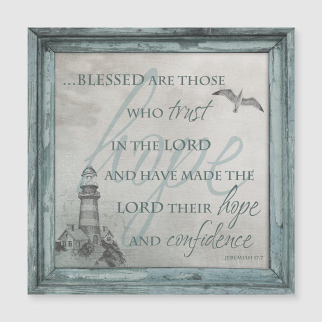 Blessed are Those Who Trust in the Lord Magnet (Front)