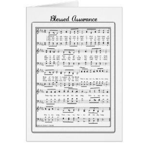 Blessed Assurance Music Card