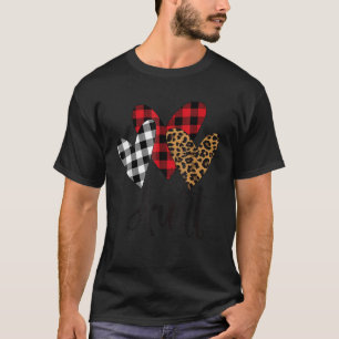 Blessed aunt leopard aunt Buffalo Plaid aunt chris T-Shirt