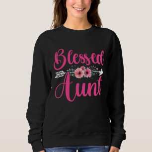 Blessed Aunt Mother s Day Blessed Auntie Sister M Sweatshirt