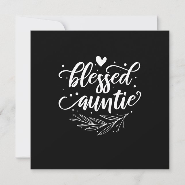 Blessed Auntie Invitation (Front)