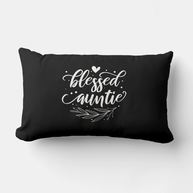 Blessed Auntie Lumbar Cushion (Front)