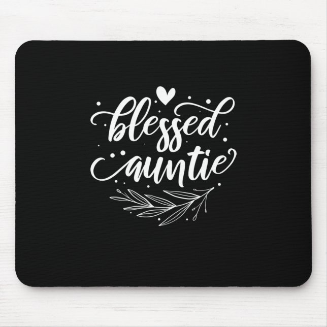 Blessed Auntie Mouse Pad (Front)