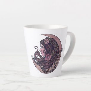 Blessed Be Moon Goddess Pagan Art Latte Mug
