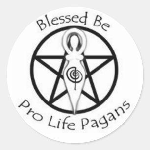 Blessed Be P.L.P.  round sticker