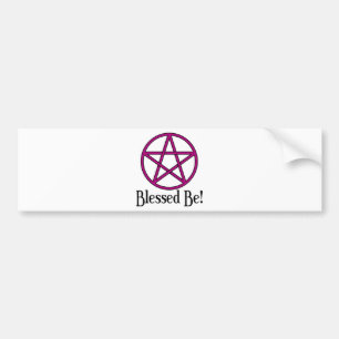 Blessed Be Pentagram Bumper Sticker