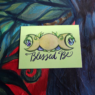 Blessed Be triple moon goddess                     Postcard
