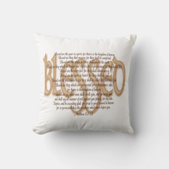 Blessed - Beatitudes Cushion (Front)