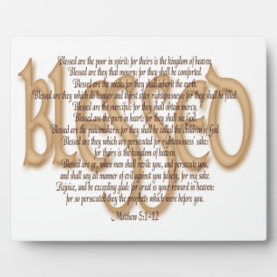 Blessed - Beatitudes Plaque