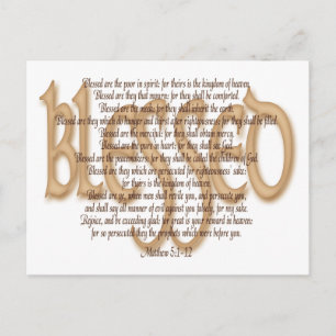 Blessed - Beatitudes Postcard