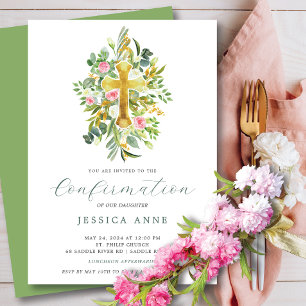 Blessed Beginnings Confirmation Invitation