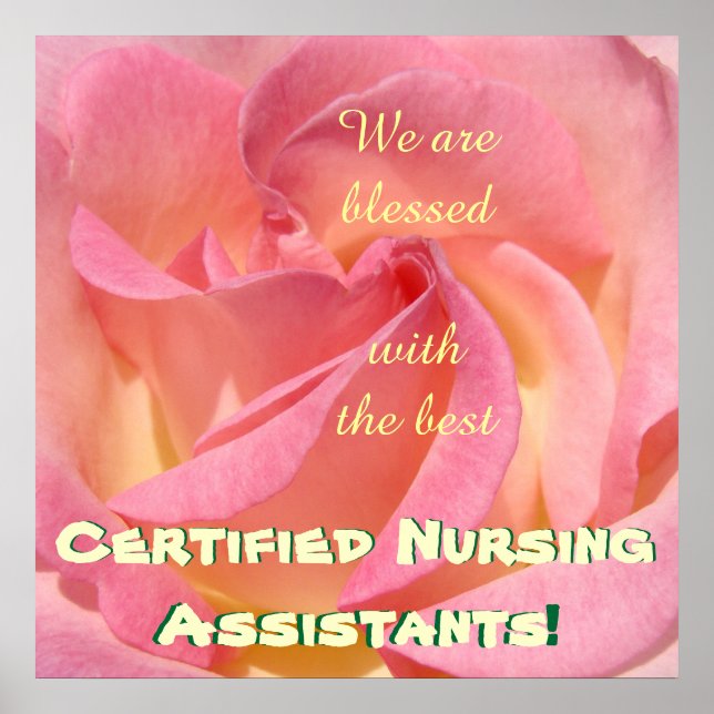 Blessed Best Certified Nursing Assistants posters (Front)