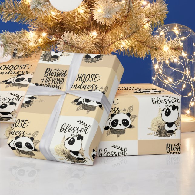 Blessed Beyond Measure, Blessed, Choose KIndness Wrapping Paper (Holidays)